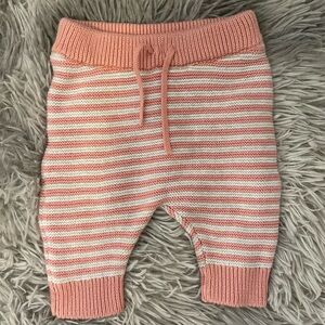 Carter’s ‘Just one you’ Pink & White baby sweat pants. Size 3M